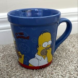 2002 The Simpsons Mug / Homer Eating Donuts 🍩